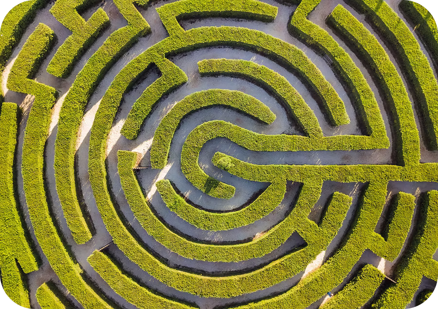 Barrier maze imagery